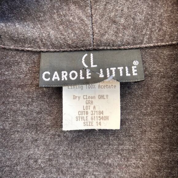 Vintage Carole Little Knit Fringe Western Boho Studded Jacket Size Womens 14 - Picture 3 of 6